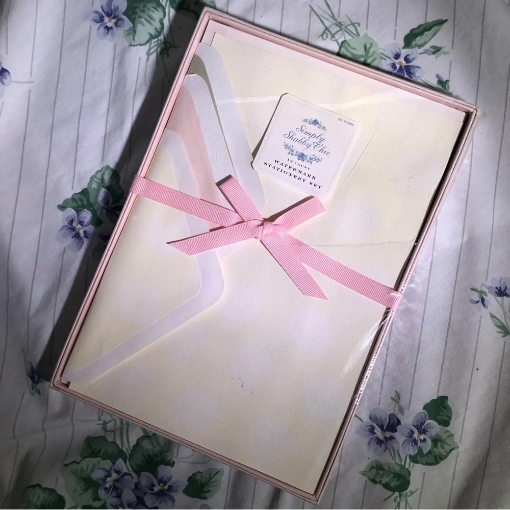Vintage Simply Shabby Chic Pastel Balletcore Stationery Set - Picture 3 of 5